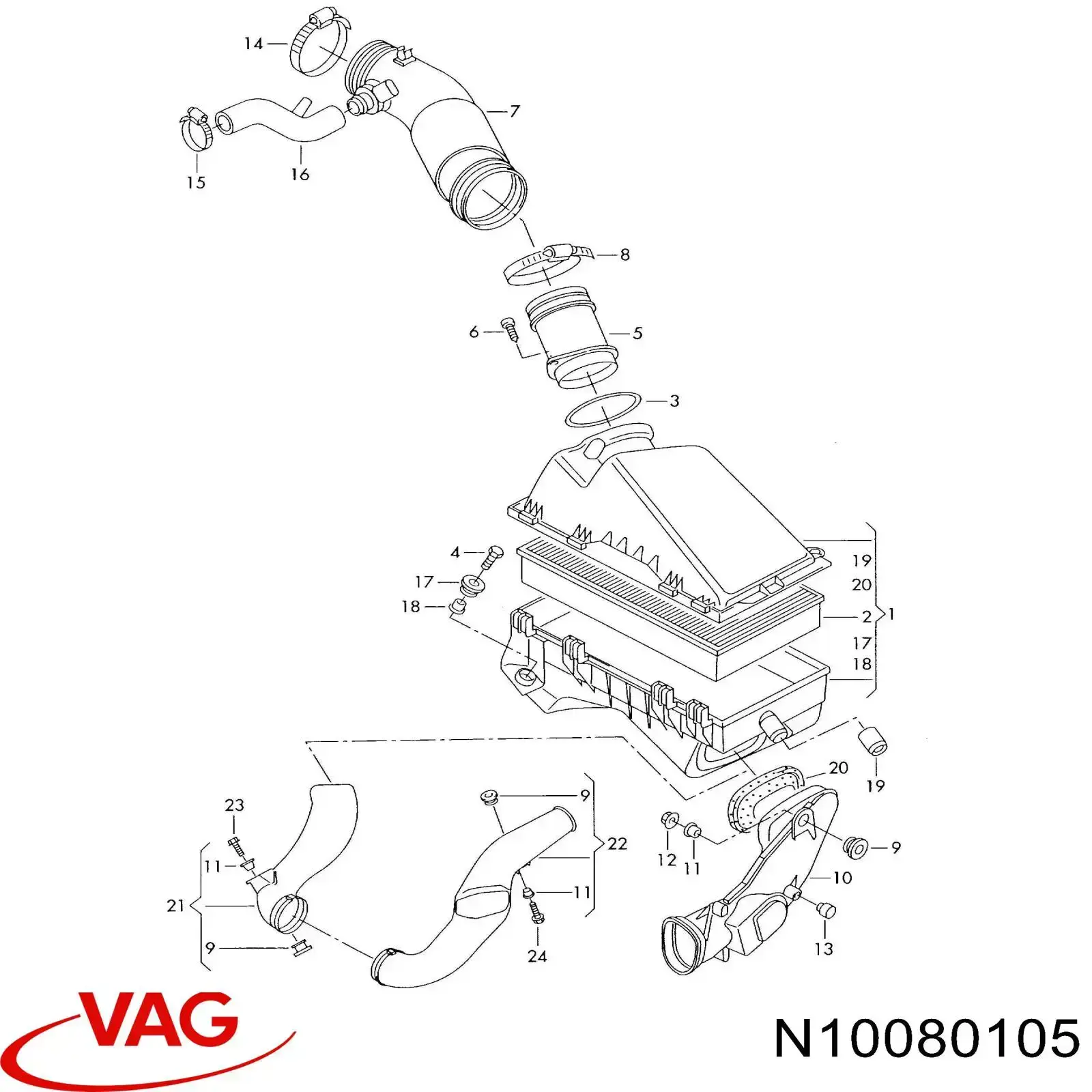  VAG N10080104 preço, a partir de 2,98 USD