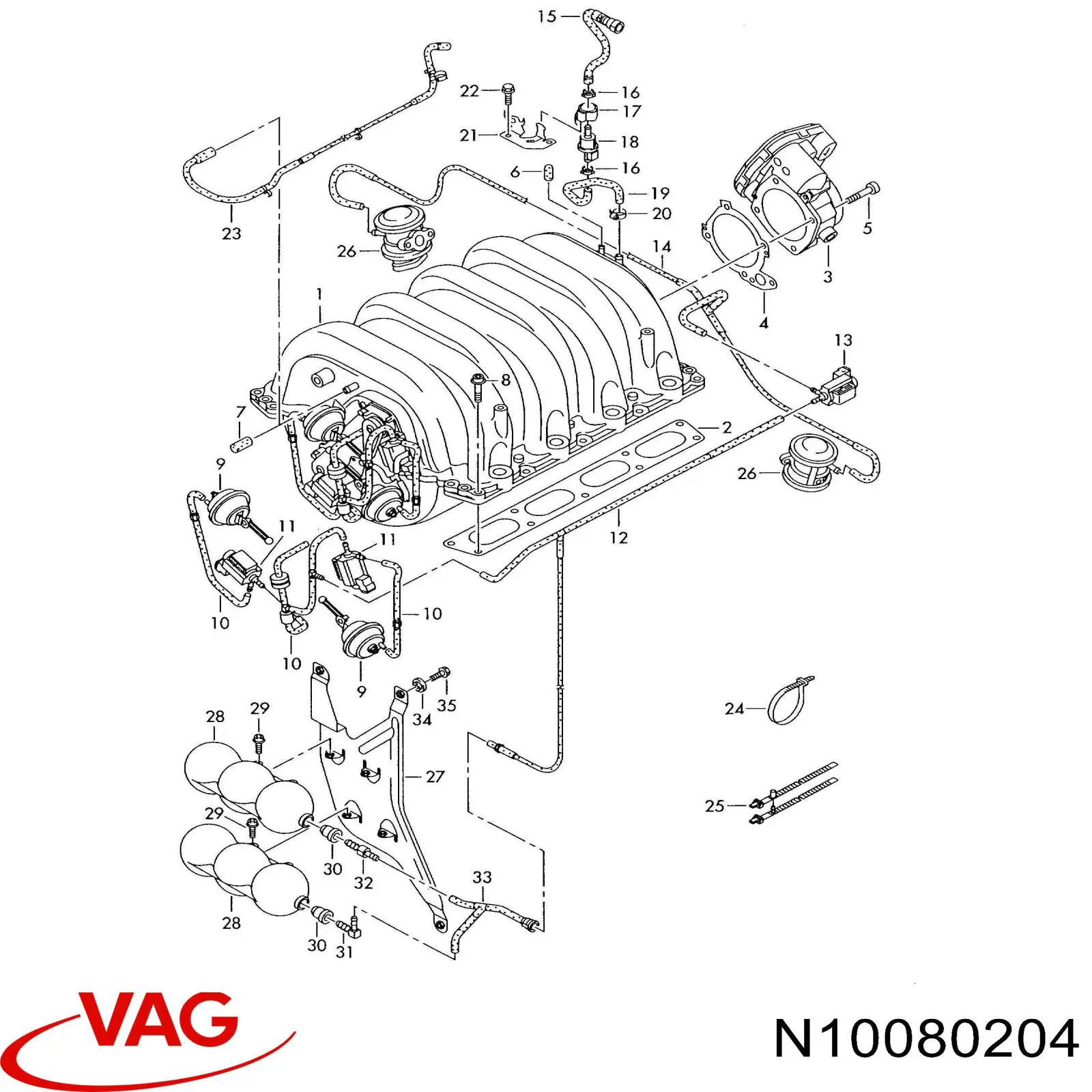  VAG N10080202 preço, a partir de 3,44 USD