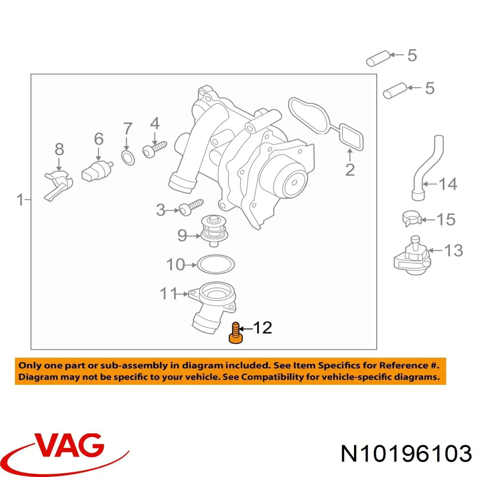  VAG N10196103 preço, a partir de 1,70 USD