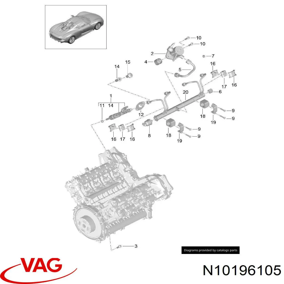  VAG N10196105 preço, a partir de 1,46 USD
