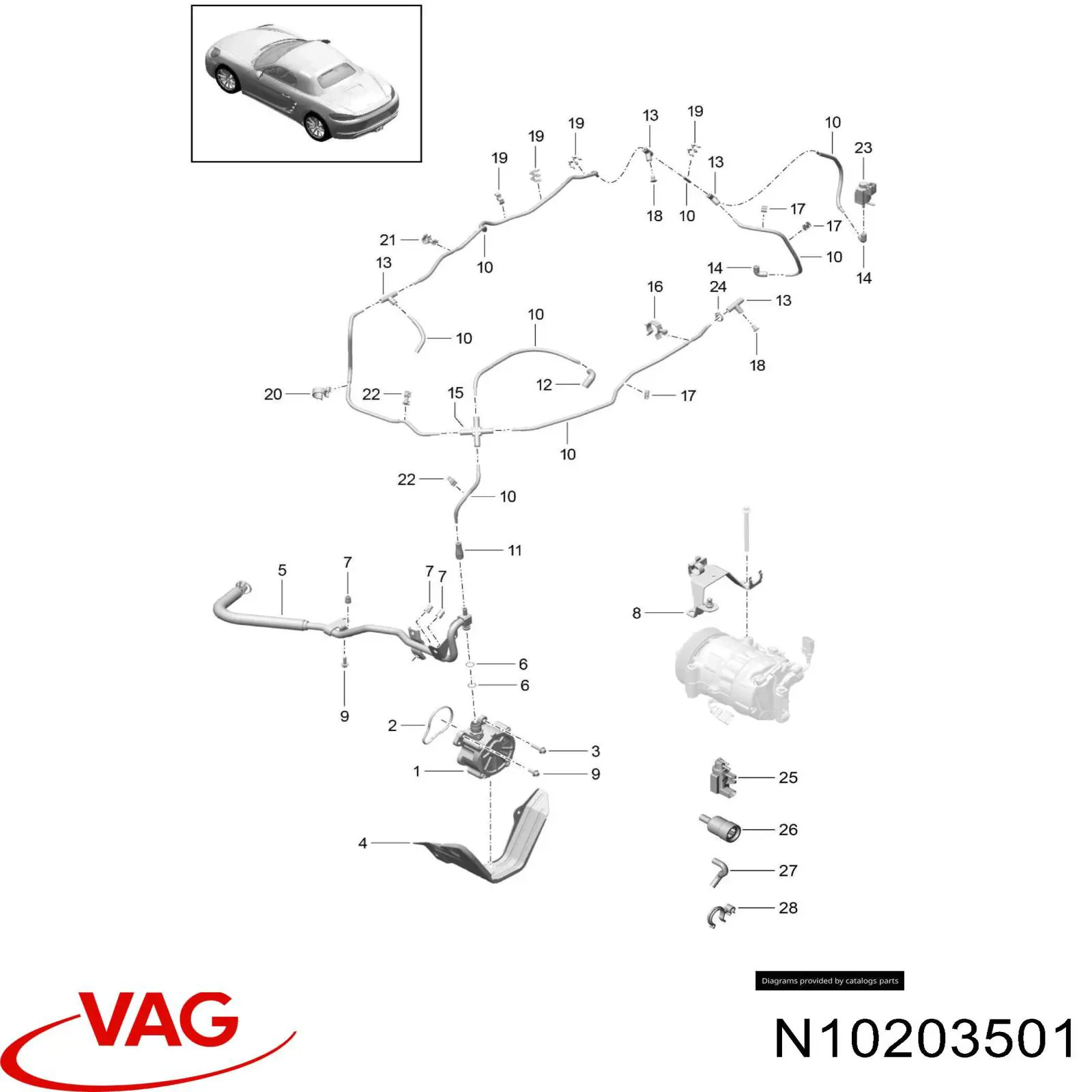  VAG N10203501 preço, a partir de 2,27 USD
