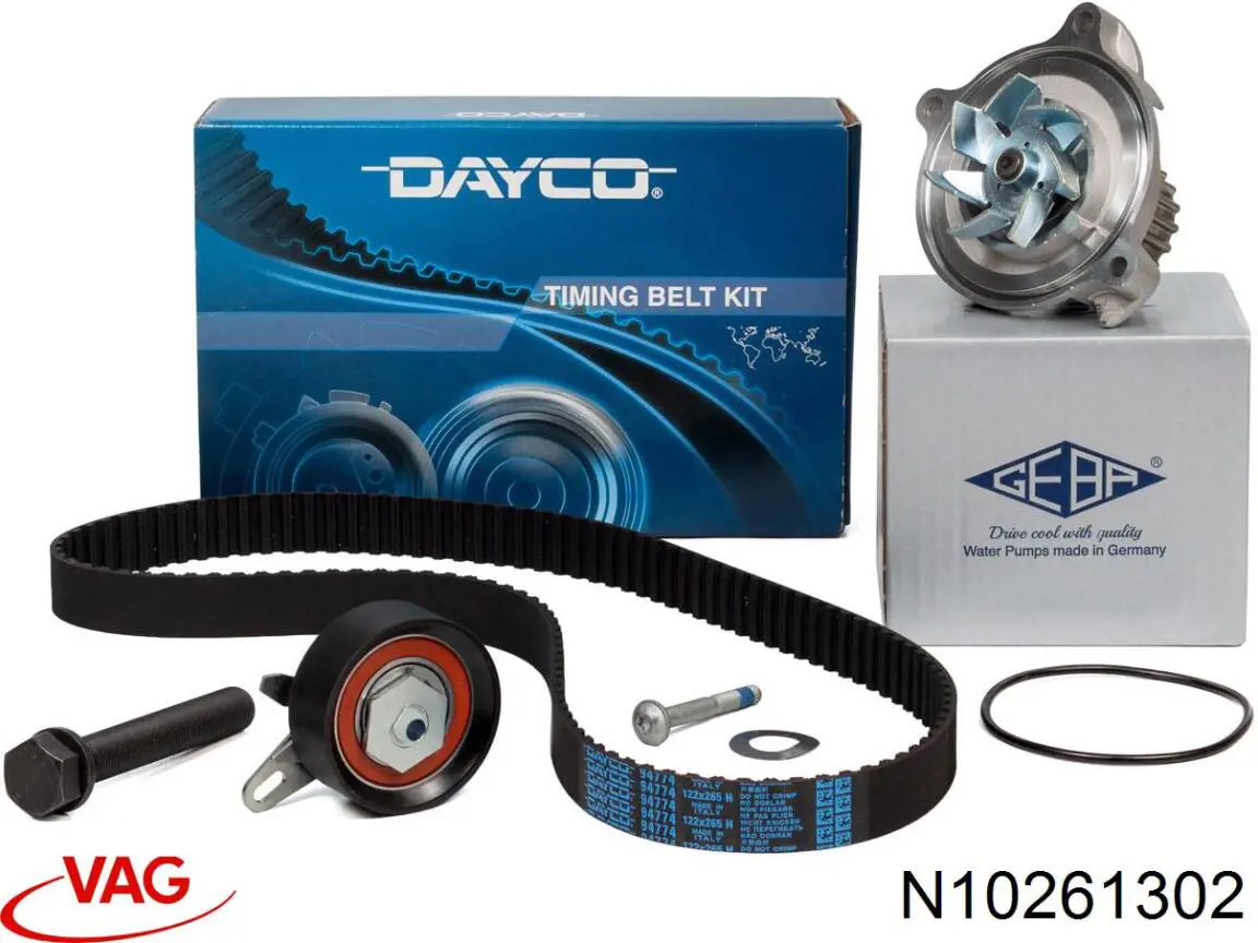 Compre N10261302 VAG Correia do mecanismo de distribuição de gás, kit