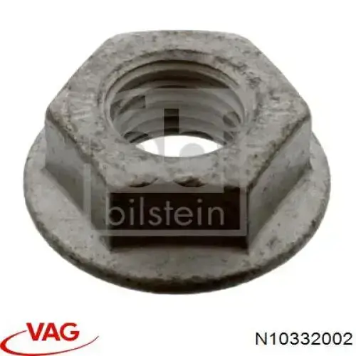 Porca de parafuso de fixação de braço oscilante dianteiro inferior VAG N10332002 preço, a partir de 2,41 USD