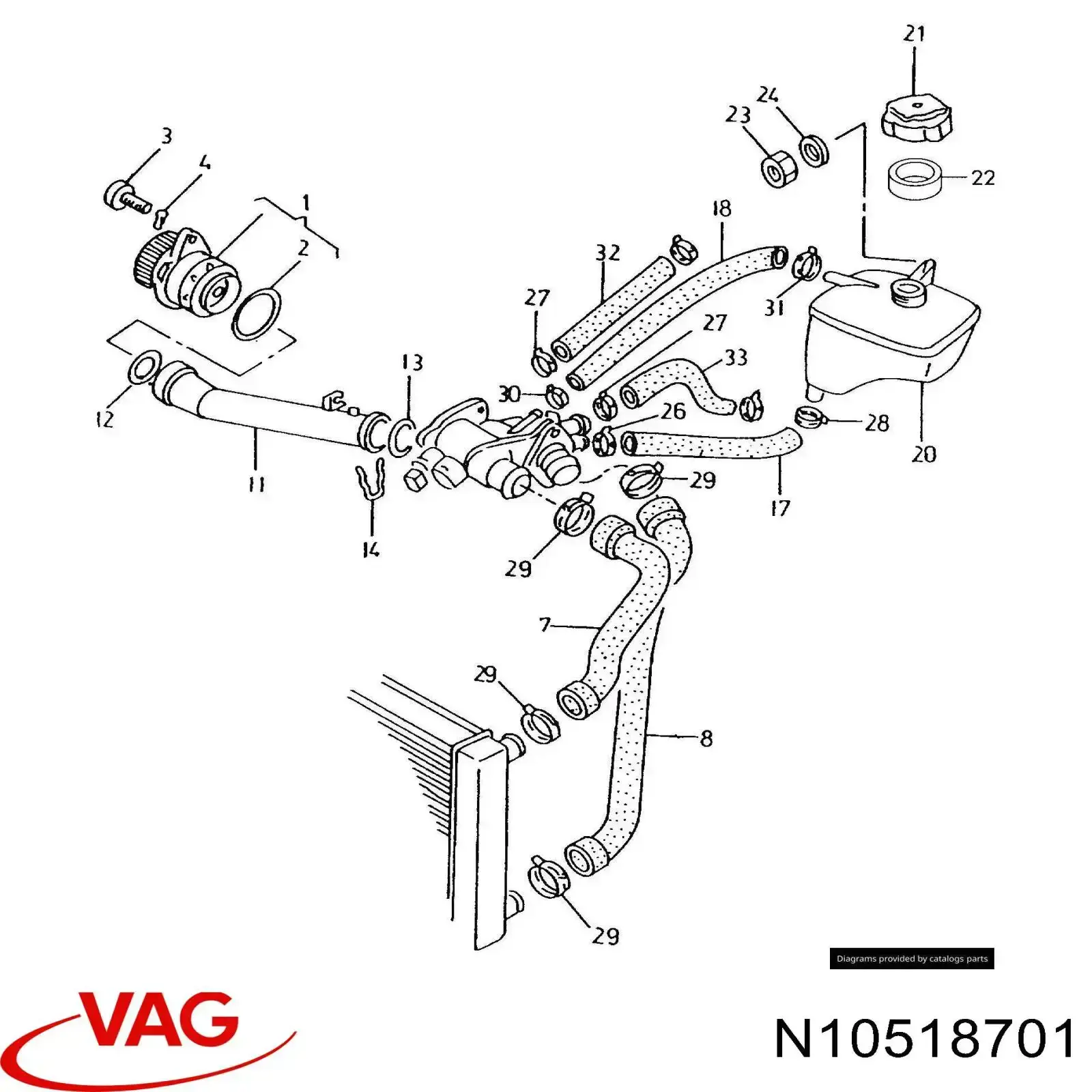  VAG N10518701 preço, a partir de 11,36 USD