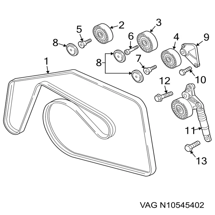  VAG N10545402 preço, a partir de 5,95 USD