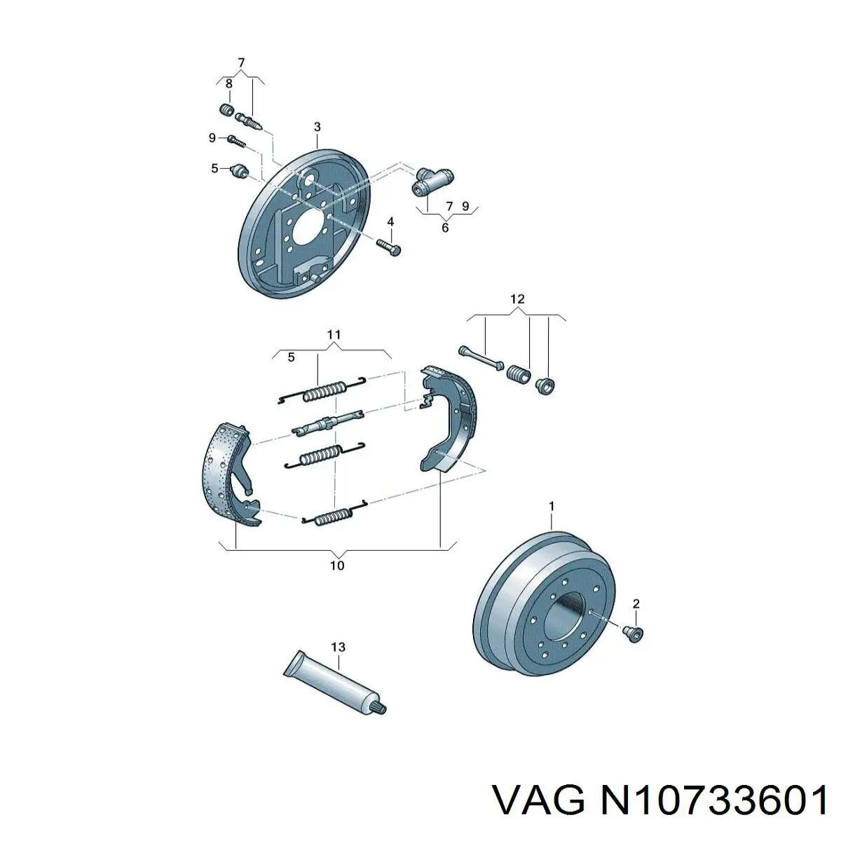  VAG N10733601 preço, a partir de 6,94 USD