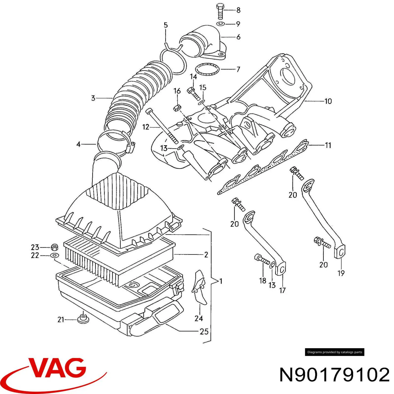  VAG N90179103 preço, a partir de 1,35 USD