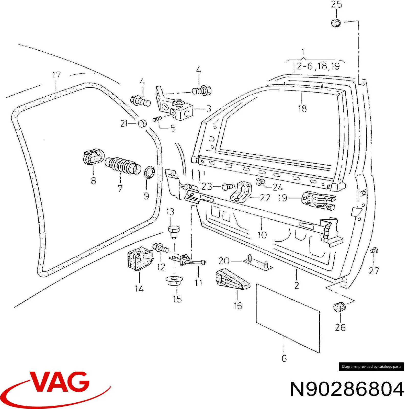  VAG N90286804 preço, a partir de 2,32 USD