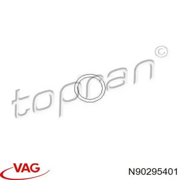 Compre N90295401 VAG Vedante do flange (da união em T) do sistema de esfriamento