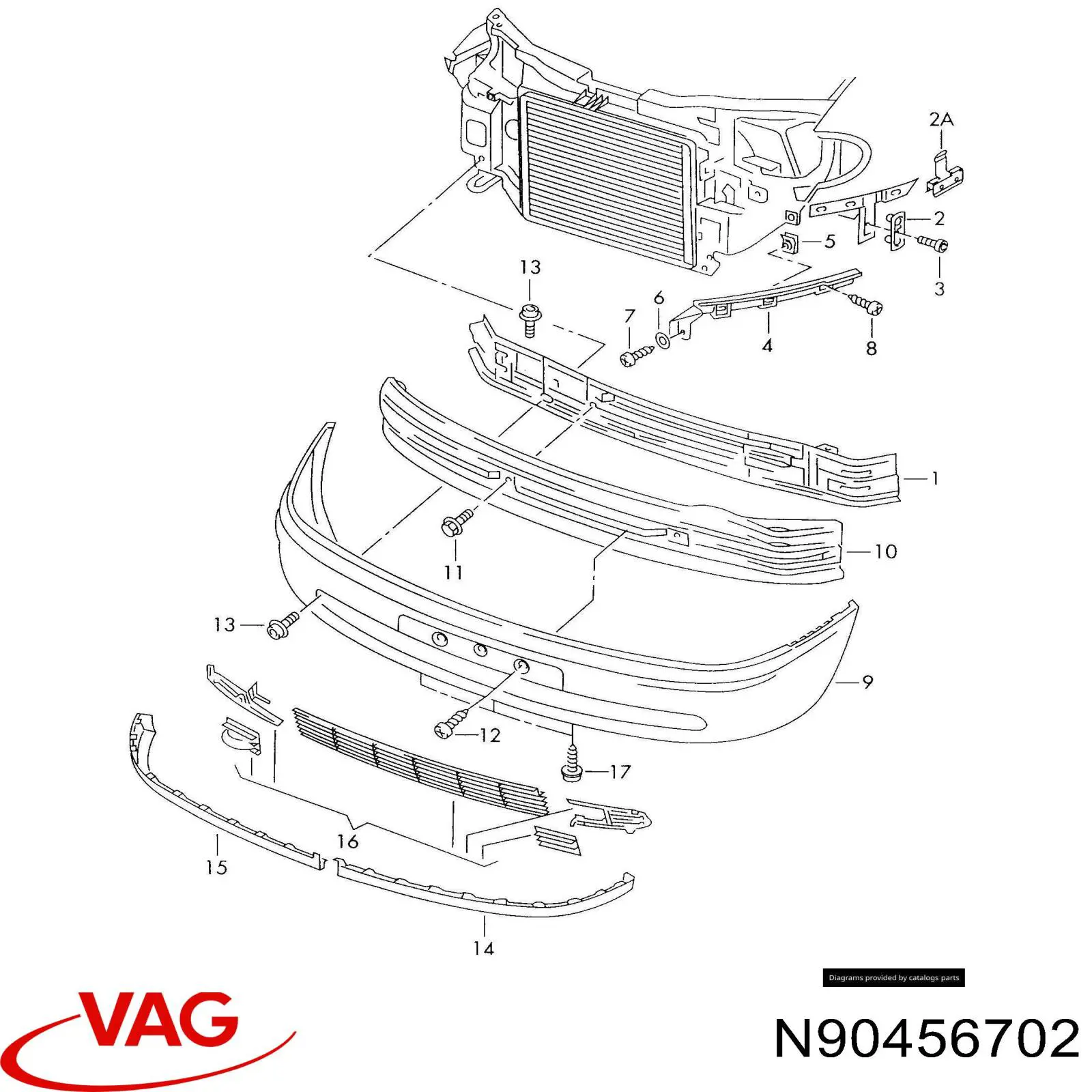  VAG N90456702 preço, a partir de 2,31 USD