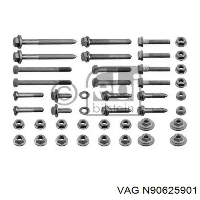 Parafuso de fixação de braço oscilante dianteiro VAG N90625901 preço, a partir de 4,43 USD