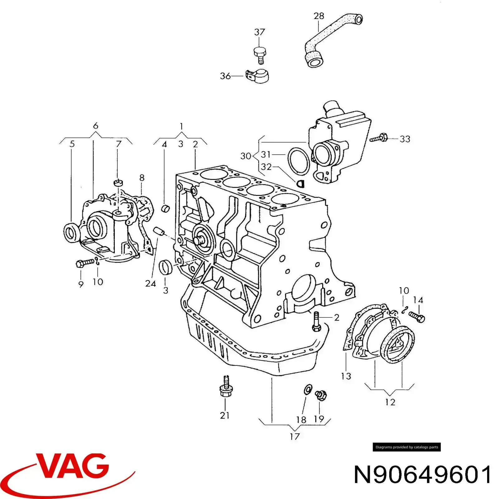  VAG N90649601 preço, a partir de 2,77 USD