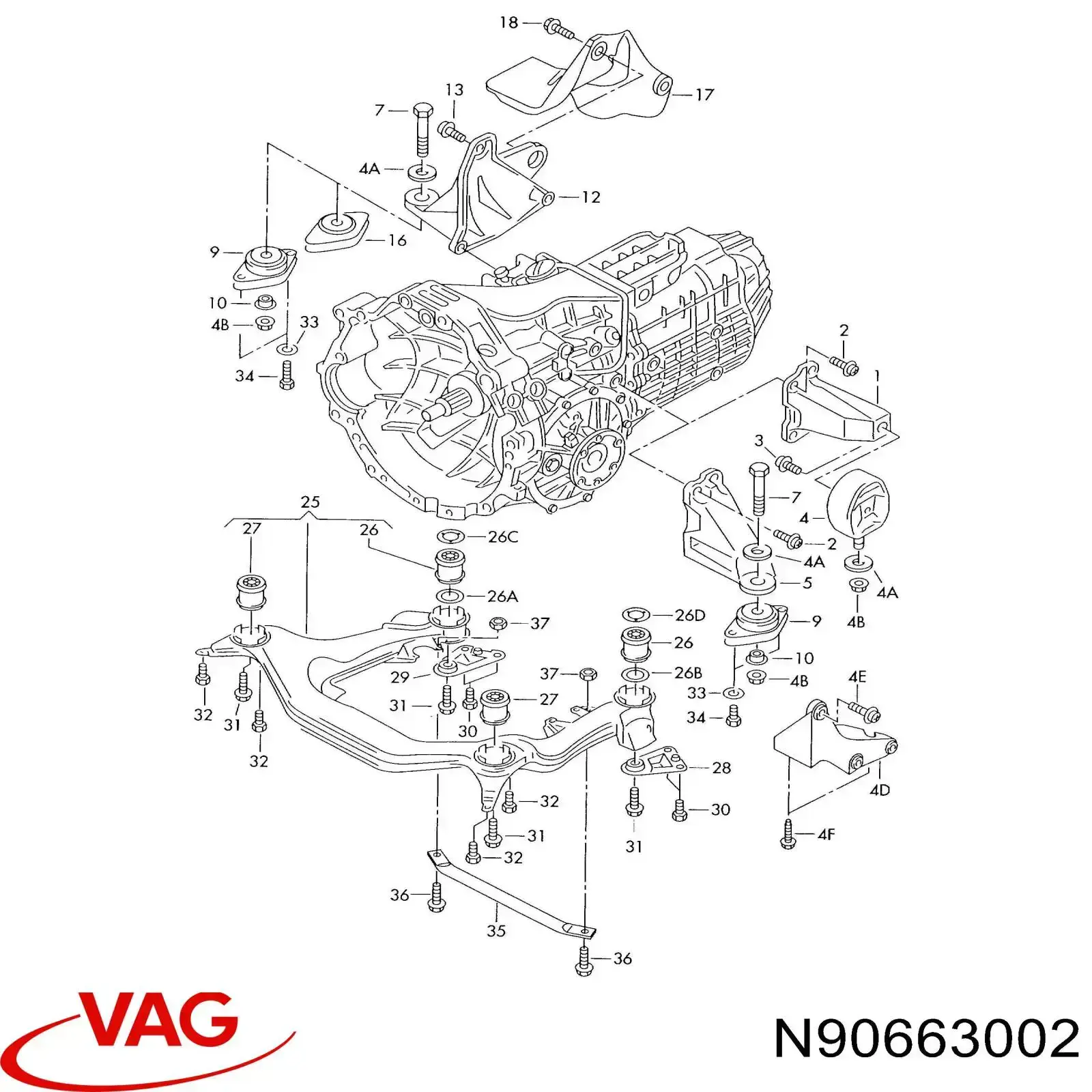  VAG N90663001 preço, a partir de 2,83 USD