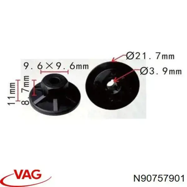 N90352101 VAG Parafuso (porca) de fixação