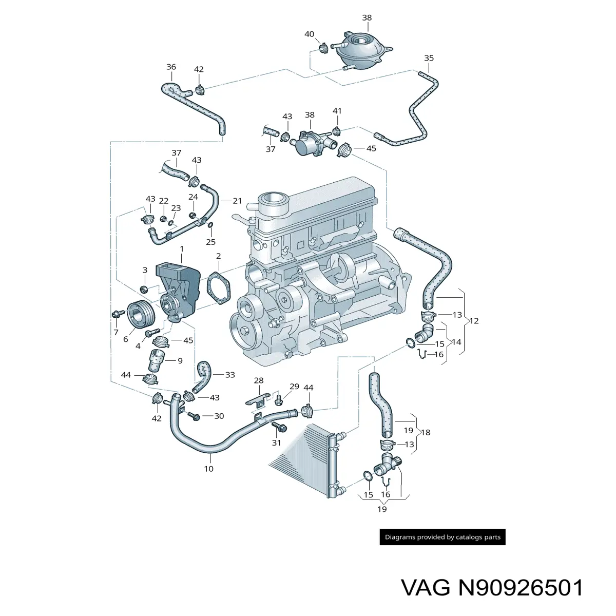  VAG N0164091 preço, a partir de 5,79 USD