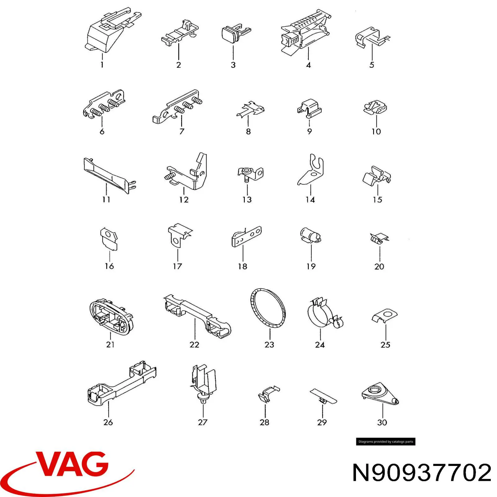  VAG N90937702 preço, a partir de 1,99 USD
