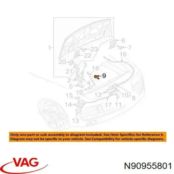  VAG N90955801 preço, a partir de 3,30 USD