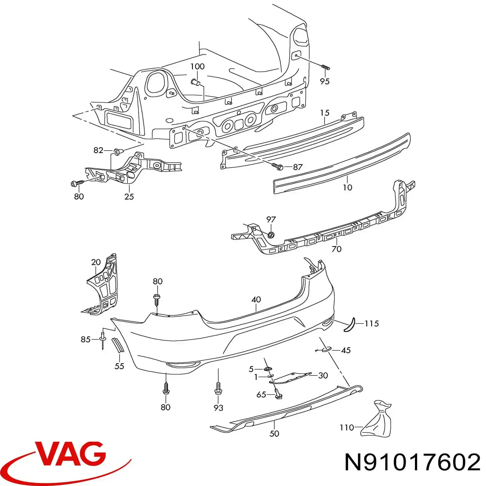  VAG N91017602 preço, a partir de 1,21 USD