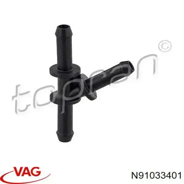 N91033401 VAG Flange do sistema de esfriamento (união em T)