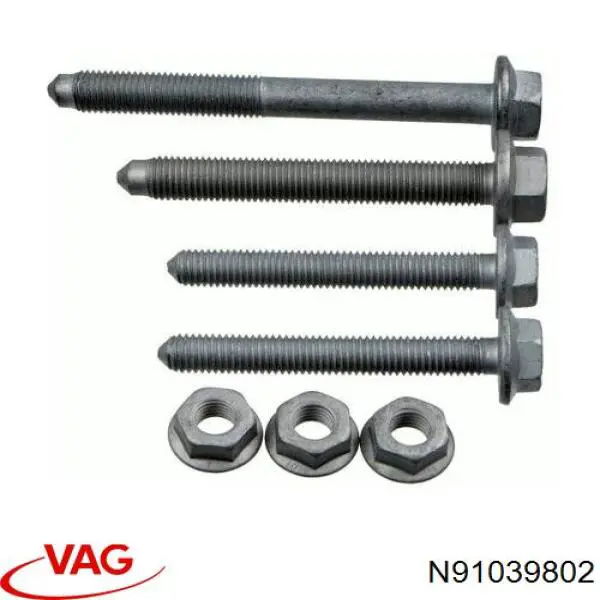 Parafuso de fixação de braço oscilante dianteiro, inferior VAG N91039802 preço, a partir de 5,15 USD