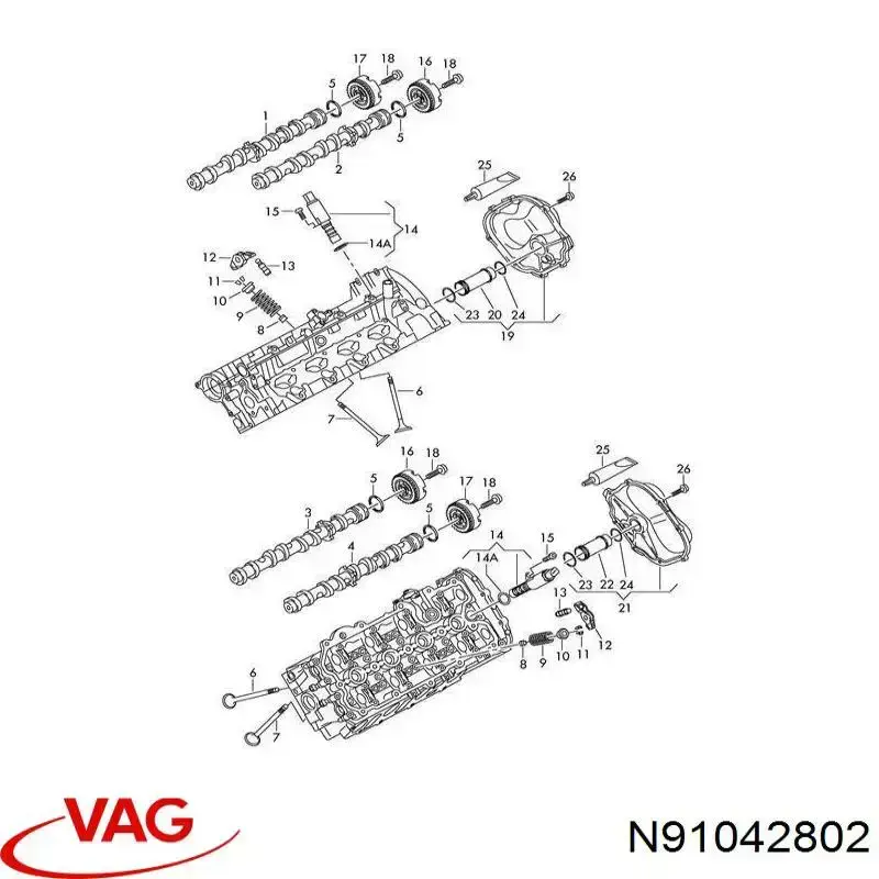 Parafuso da engrenagem da árvore distribuidora Bentley N91042802 preço, a partir de 7,87 USD