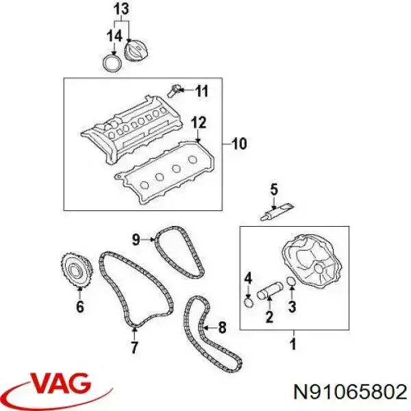  VAG N91065802 preço, a partir de 4,47 USD