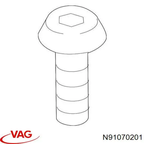 Parafuso VAG N91070201 preço, a partir de 2,50 USD