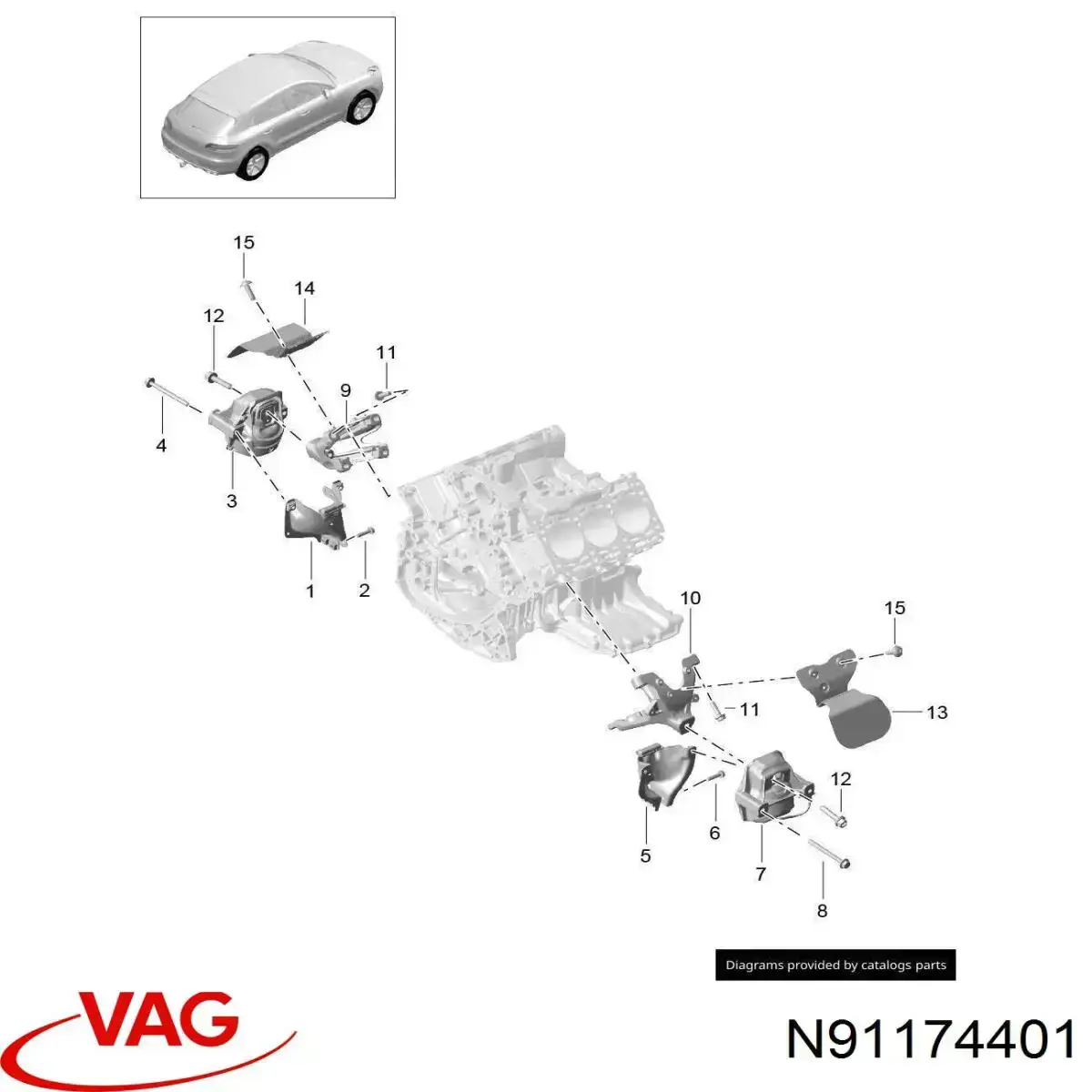  VAG N91174401 preço, a partir de 4,12 USD