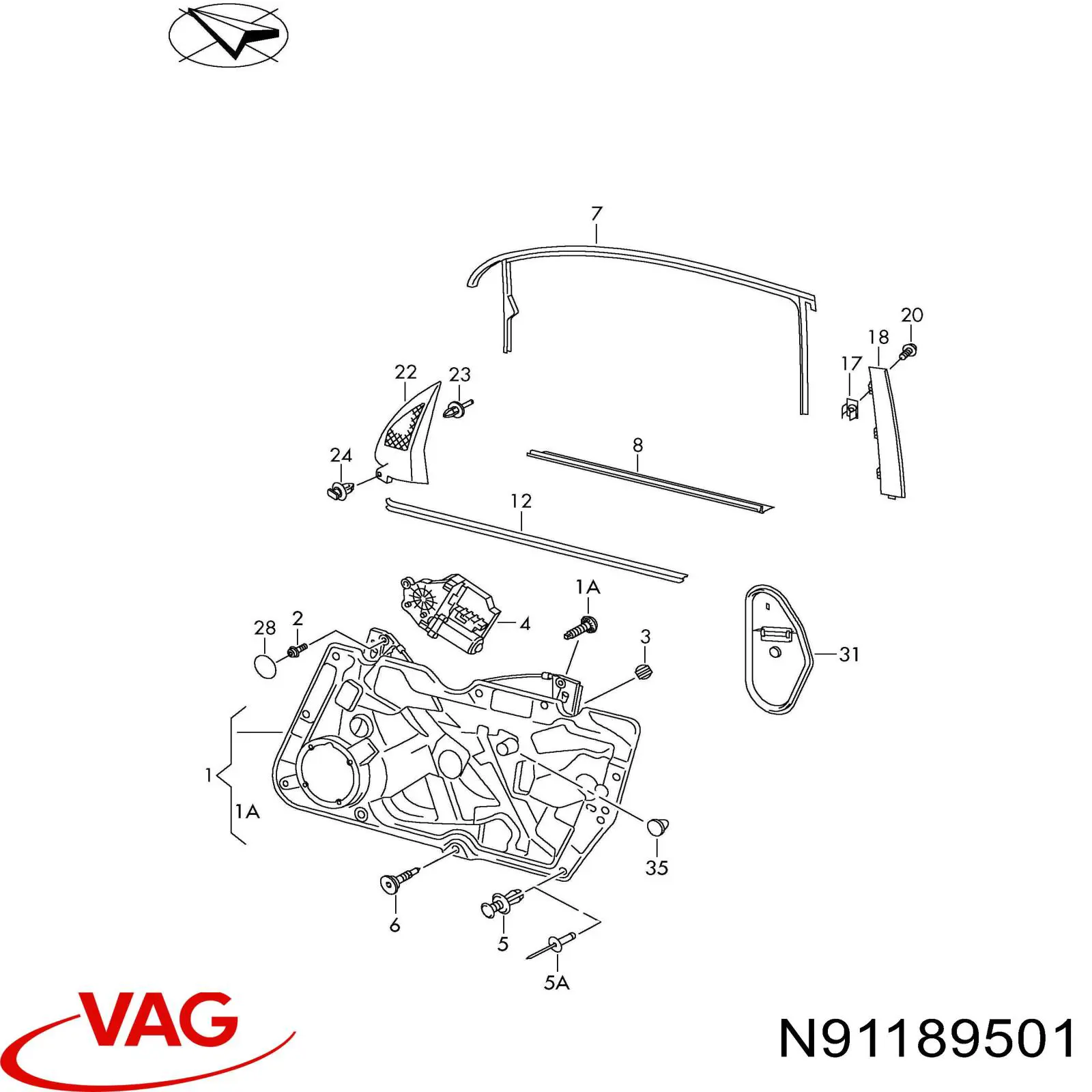  VAG N91189501 preço, a partir de 2,16 USD