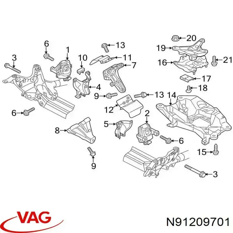  VAG N91209701 preço, a partir de 3,26 USD
