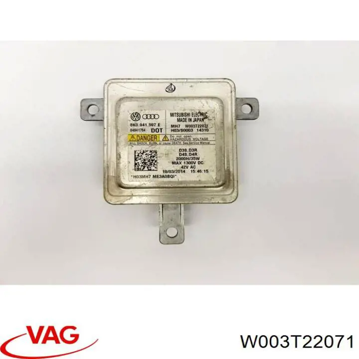 Xénon, unidade de controlo VAG W003T22071 preço, a partir de 37,11 USD