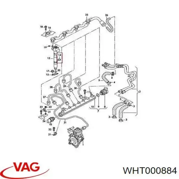 Anel (arruela) do injetor de ajuste VAG WHT000884 preço, a partir de 2,84 USD