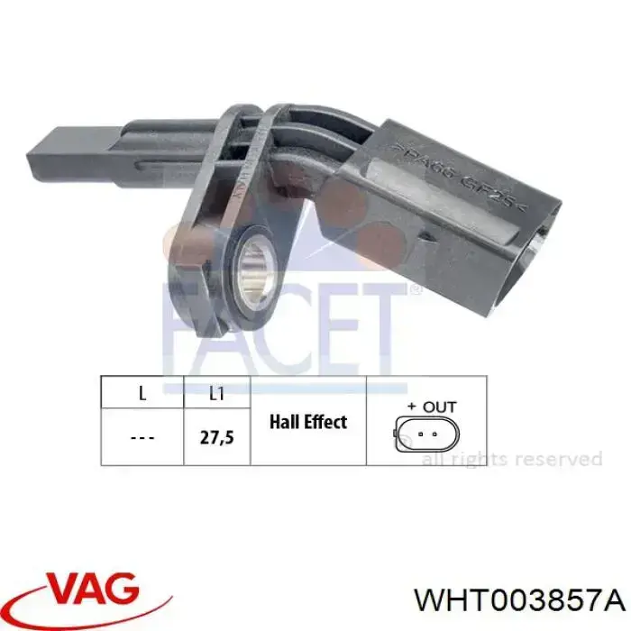 Sensor ABS traseiro esquerdo VAG WHT003857A preço, a partir de 17,53 USD