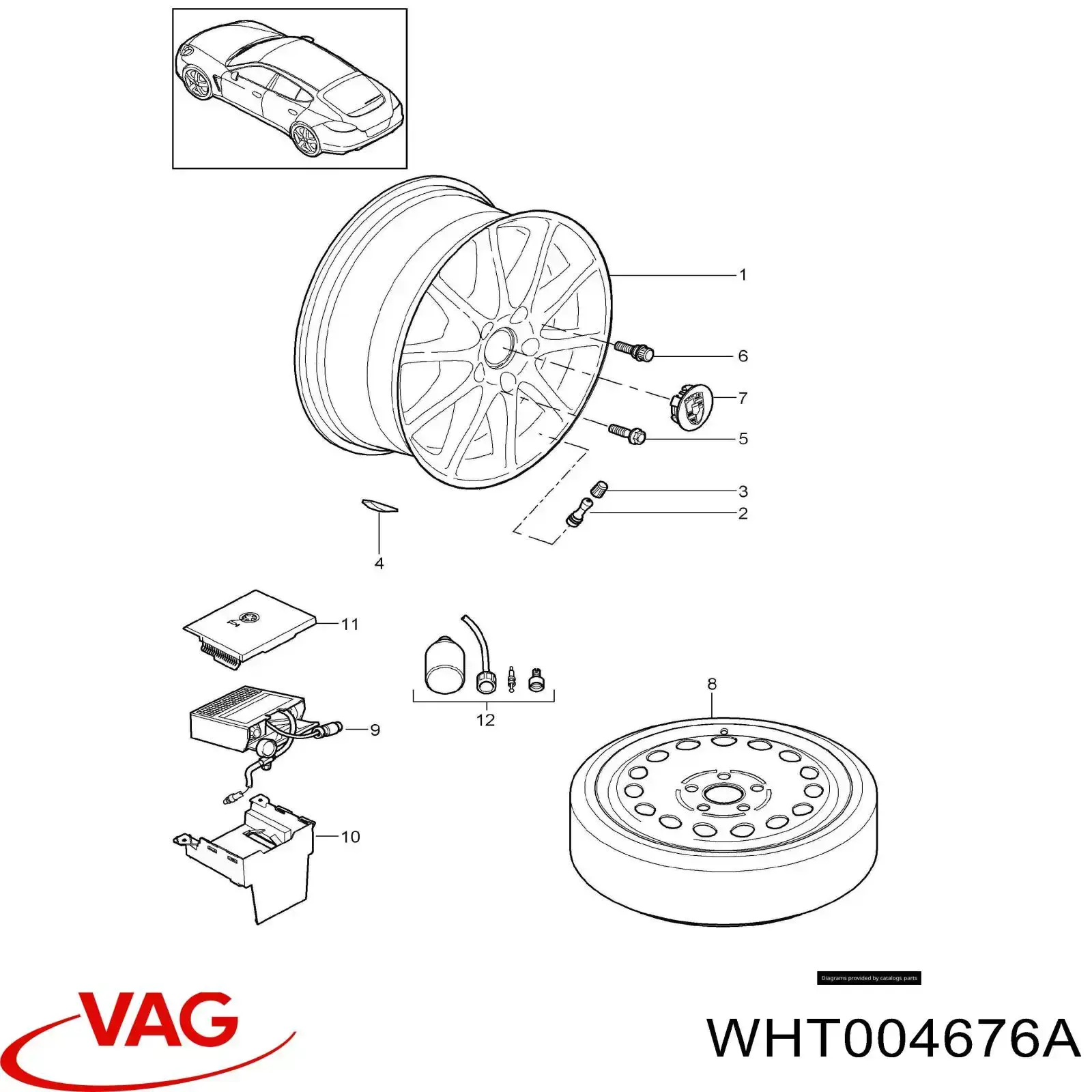 Parafuso de roda VAG WHT004676A preço, a partir de 9,63 USD