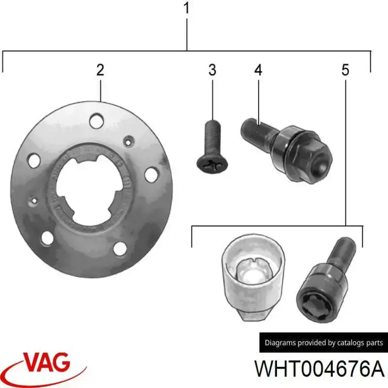 WHT004676A VAG Parafuso de roda