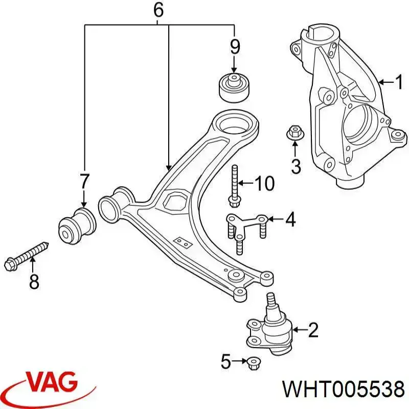  VAG WHT005538 preço, a partir de 2,22 USD