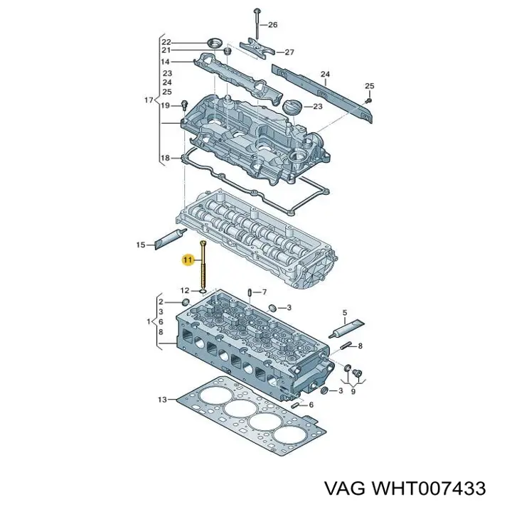 T8488400 Glaser Parafuso de cabeça de motor (CBC)