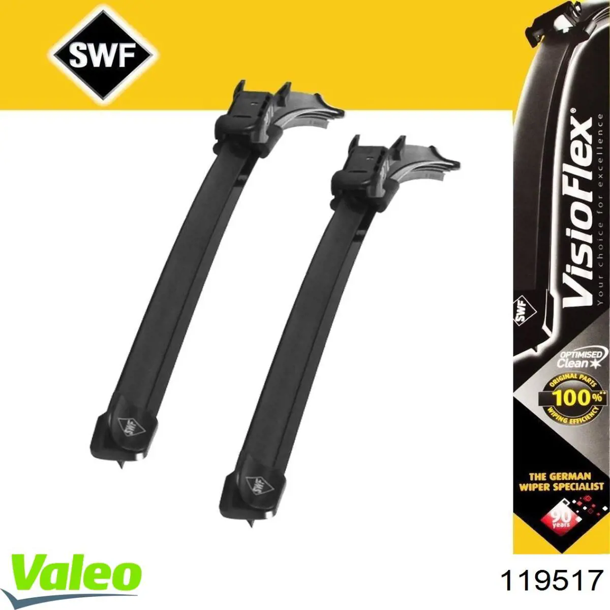 Limpa-pára-brisas de vidro traseiro 119517 VALEO