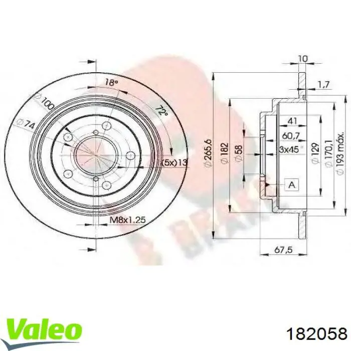 182058 VALEO Forquilha do motor de arranco