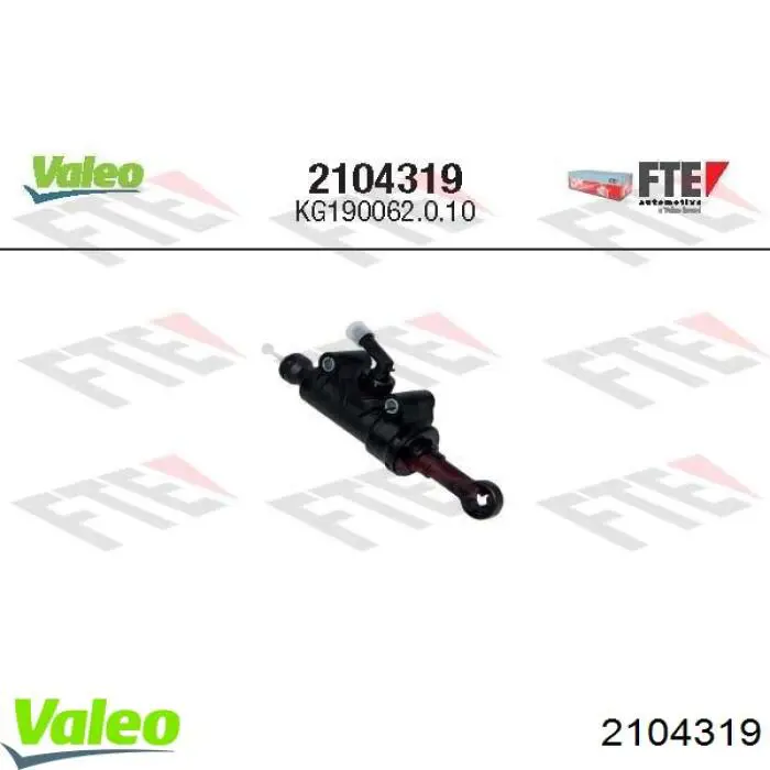 Cilindro mestre de embraiagem VALEO 2104319 preço, a partir de 46,54 USD