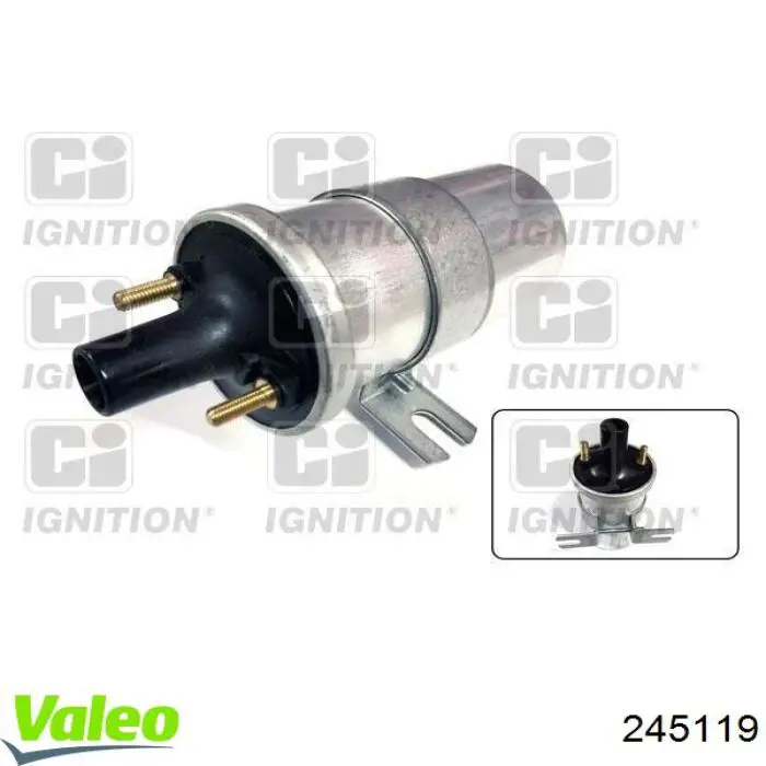 Bobina de ignição 245119 VALEO