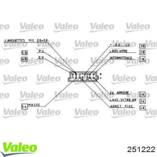 Compre 251222 VALEO Comutador direito instalado na coluna da direção