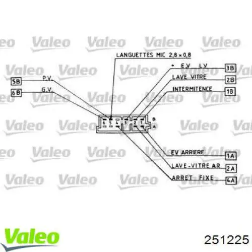 Comutador direito instalado na coluna da direção VALEO 251225 preço, a partir de 79,38 USD