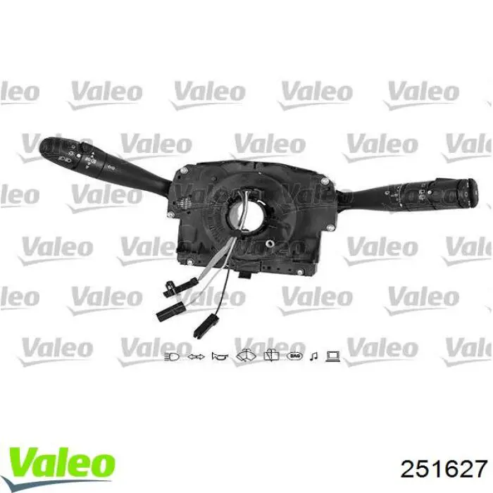 Compre 6239VA Peugeot/Citroen Comutador esquerdo instalado na coluna da direção