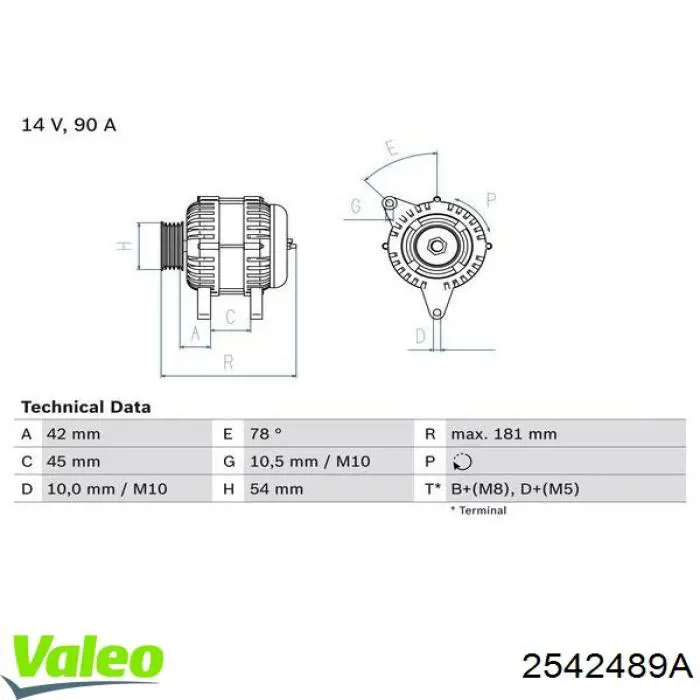 Compre 2542489A VALEO Gerador