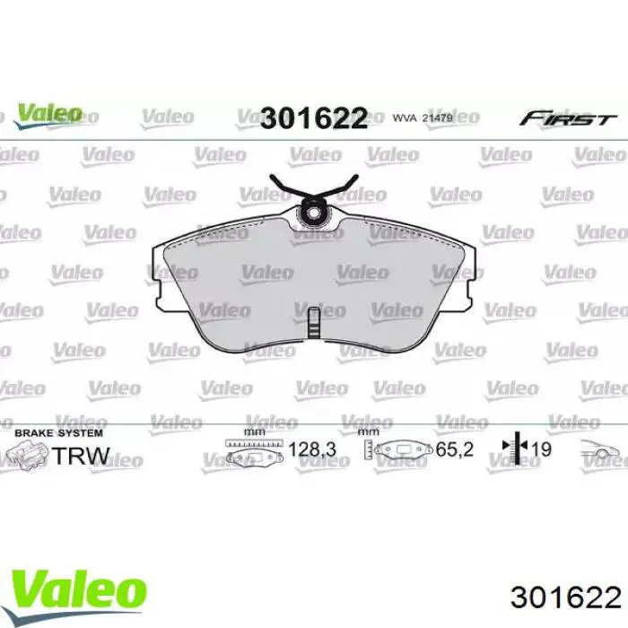 Compre 301622 VALEO Sapatas do freio dianteiras de disco