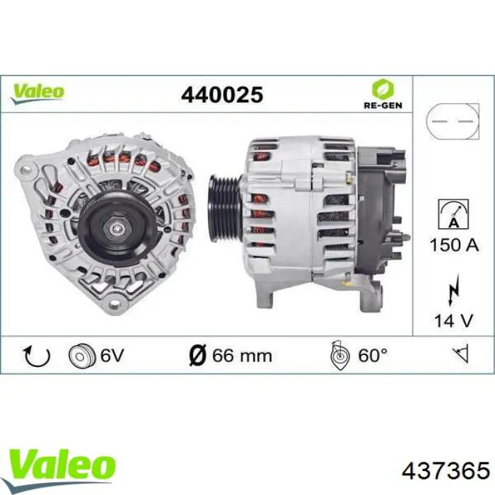 Compre 437365 VALEO Gerador