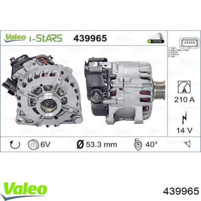 Gerador 9675030080 Peugeot/Citroen
