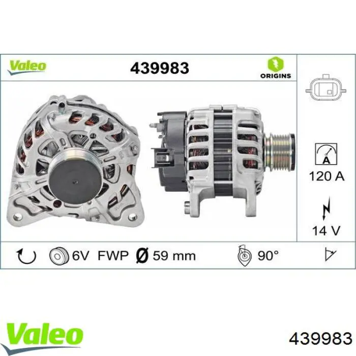 Gerador Renault (RVI) TG12C241 preço, a partir de 90,24 USD