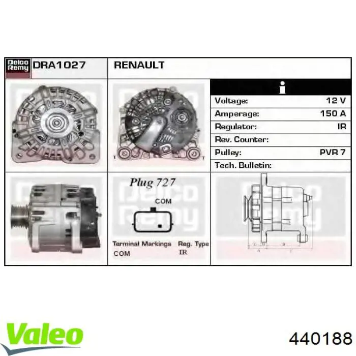 Compre 7711497186 Renault (RVI) Gerador